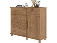 Cômoda Sapateira 1 Porta 5 Gavetas Móveis Lanza - 1