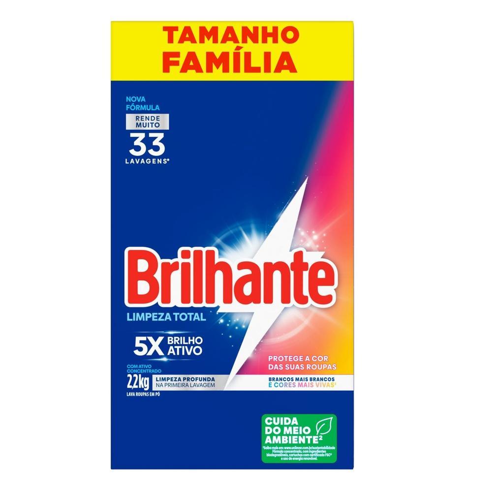 Sabão em Pó Concentrado Brilhante Lava Roupas - 4
