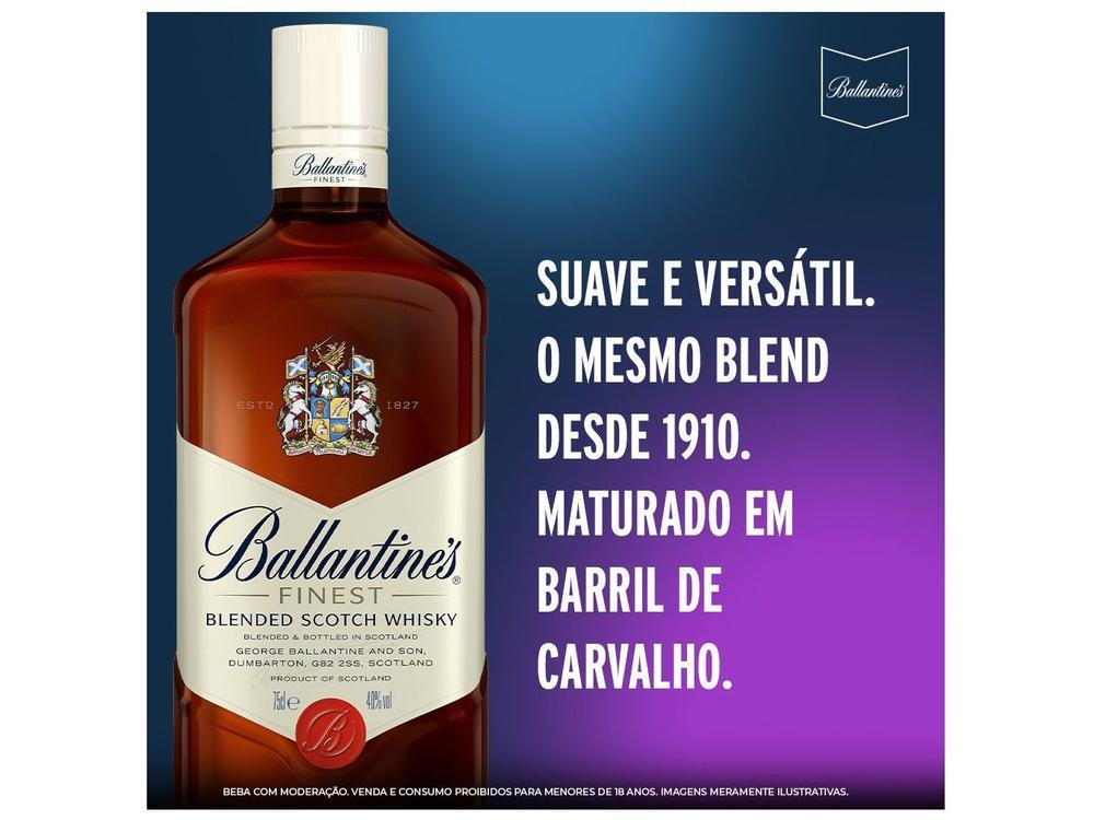 Whisky Ballantines Finest Blended Escocês 750ml - 10