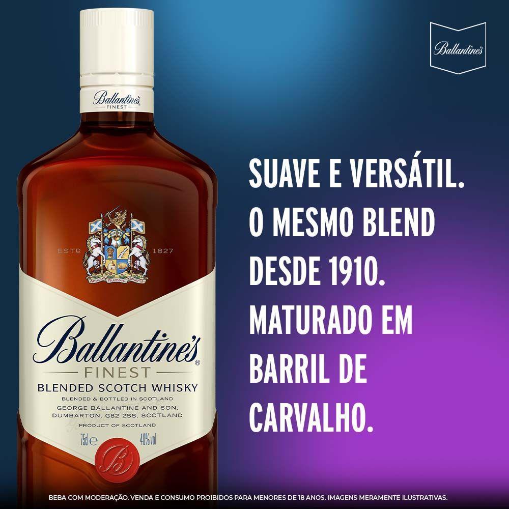Whisky Ballantines Finest Blended Escocês 750ml - 4
