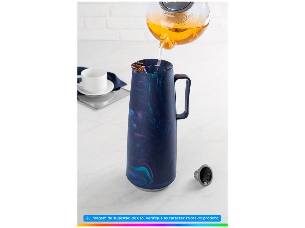 Bule de Chá e Café de Plástico Azul 1L Tramontina Exata - 2