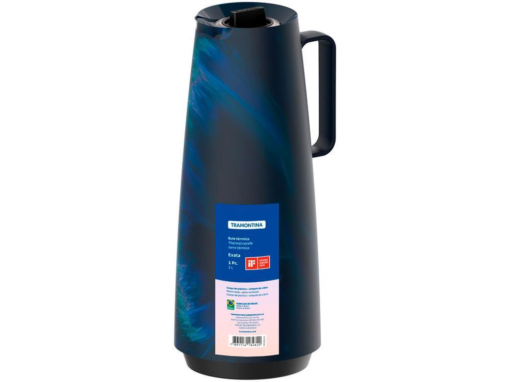 Bule de Chá e Café de Plástico Azul 1L Tramontina Exata - 3