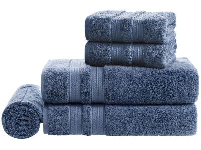 Jogo de Toalhas de Banhão Karsten Unika Azul 5 Peças