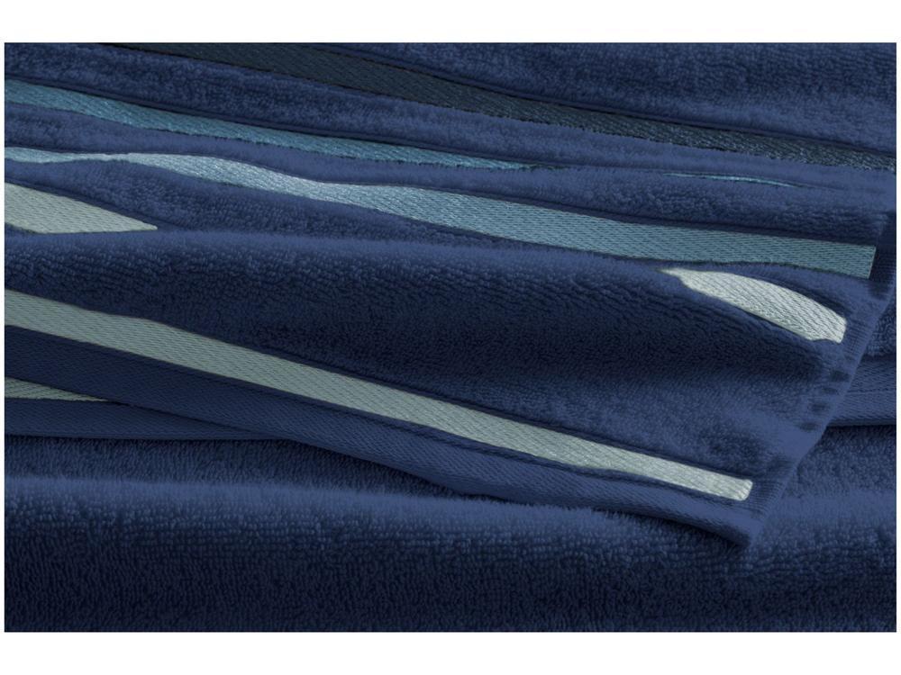 Jogo de Toalhas de Banho Karsten Lumina Naval 2 Peças - 3