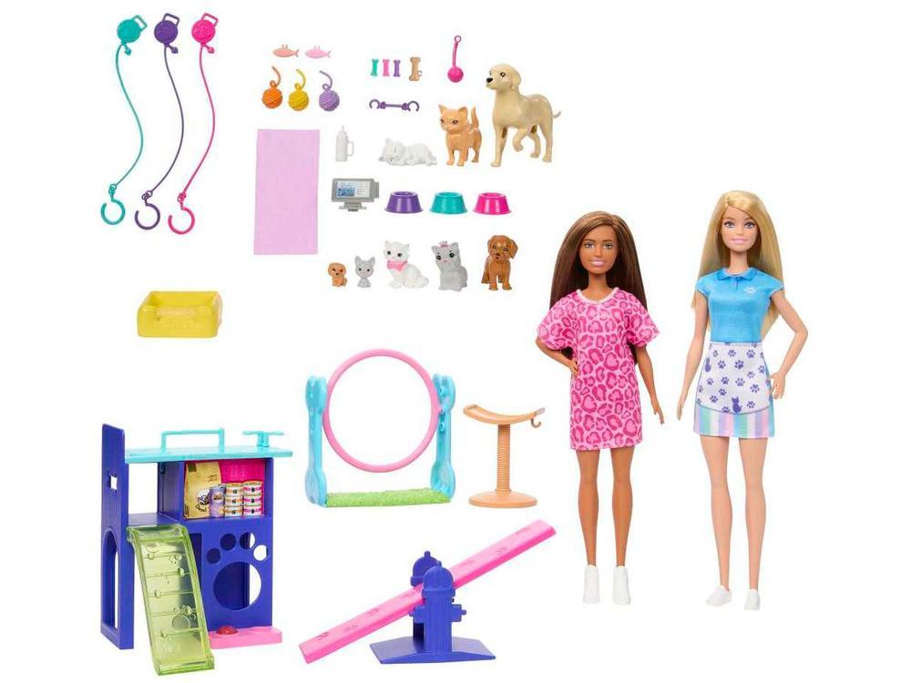 Playset Barbie Conjunto Babá de Animais de  - 3
