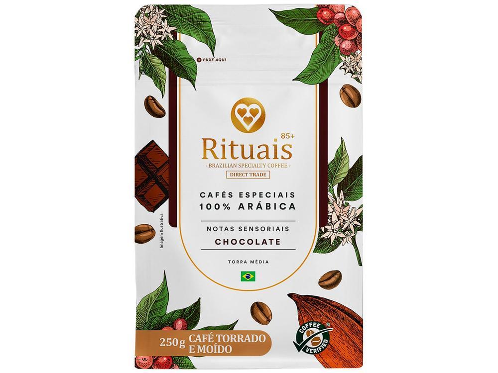 Café Moído Especial 3 Corações Rituais 85+ Chocolate 100% Arábica Pacote 250g - 9