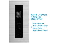 Geladeira/Refrigerador Midea Smart Frost Free Side by Side Inox 511L MDRS710FGD46 - 9