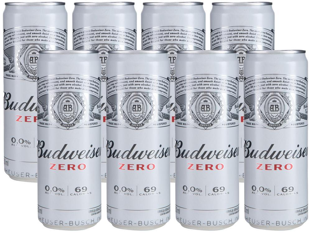 Cerveja Budweiser Zero sem Álcool Malte 8 Unidades Lata 350ml - 4