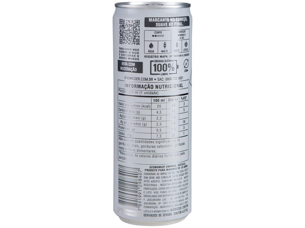 Cerveja Budweiser Zero sem Álcool Malte 8 Unidades Lata 350ml - 6
