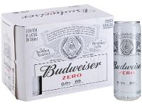 Cerveja Budweiser Zero sem Álcool Malte 8 Unidades Lata 350ml - 1