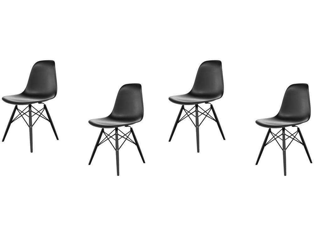 Jogo de Cadeira de Polipropileno Empório Tiffany Eames DSW-INJ 4 Peças - 1