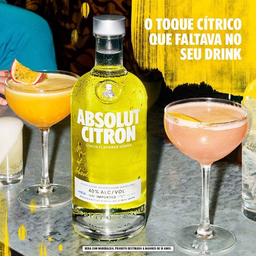 Vodka Absolut Citron 750ml - 5