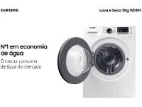Lava e Seca Samsung 11kg Inverter 3 em 1 Água Fria Branca WD11M4473PW - 15