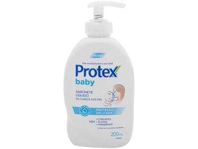 Sabonete Líquido Infantil Para bebês Protex Baby Delicate Care 200ml