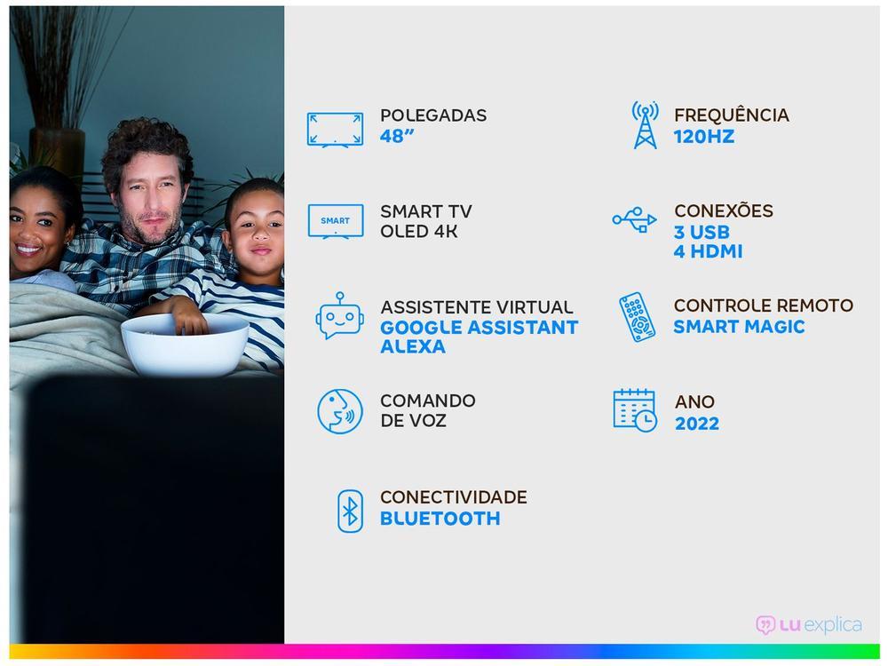 Smart TV 48” 4K OLED LG ThinQ OLED48C2PSA 120Hz - 11
