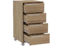 Gaveteiro para Escritório 4 Gavetas Politorno Maia - 3