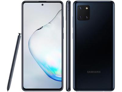 Smartphone Samsung Galaxy Note 10 Lite 128GB Preto Octa-Core 6GB RAM Tela 6,7” Câm.Tripla Selfie 32M