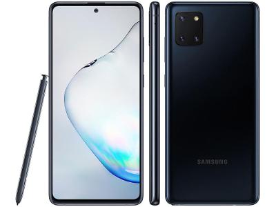 Smartphone Samsung Galaxy Note 10 Lite 128GB Preto Octa-Core 6GB RAM Tela 6,7” Câm.Tripla Selfie 32MP