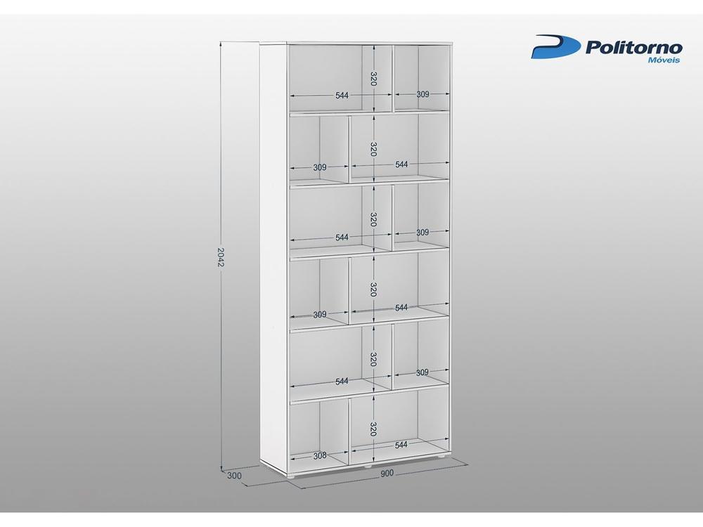 Estante MDP 5 Prateleiras Politorno - 3