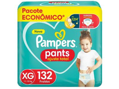 Fralda Pampers Pants Ajuste Total Tamanho XG (11-15Kg) 132 Unidades
