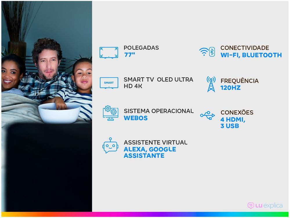 Smart TV Ultra HD 4K OLED IPS 77” LG OLED77CXPSA - 2