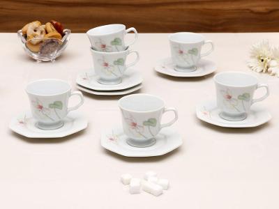 Conjunto de Chá Porcelana 6 Peças