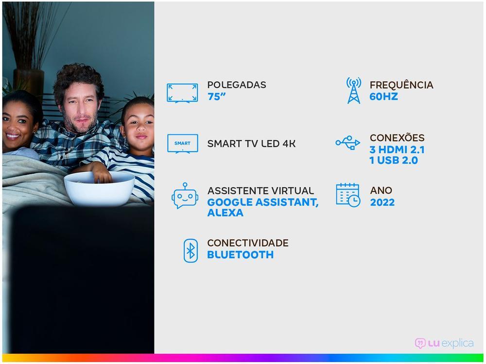 Smart TV 75” 4K LED TCL 75P735 VA 60Hz Hands - 2