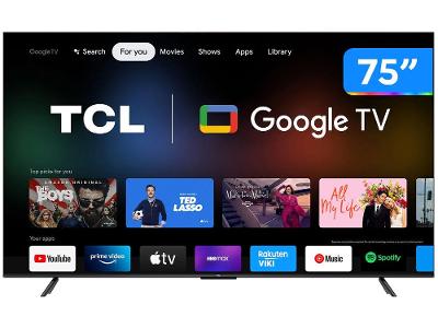 Smart TV 75” 4K LED TCL 75P735 VA 60Hz Hands