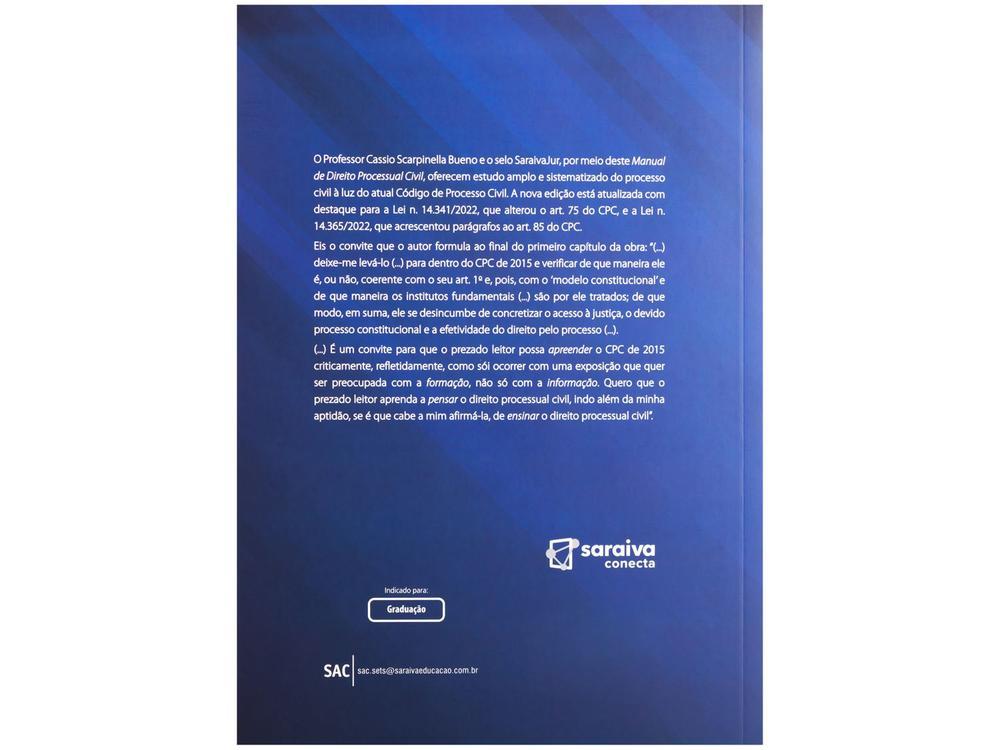 Livro Manual de Direito Processual Civil Cassio Scarpinella Bueno - 6