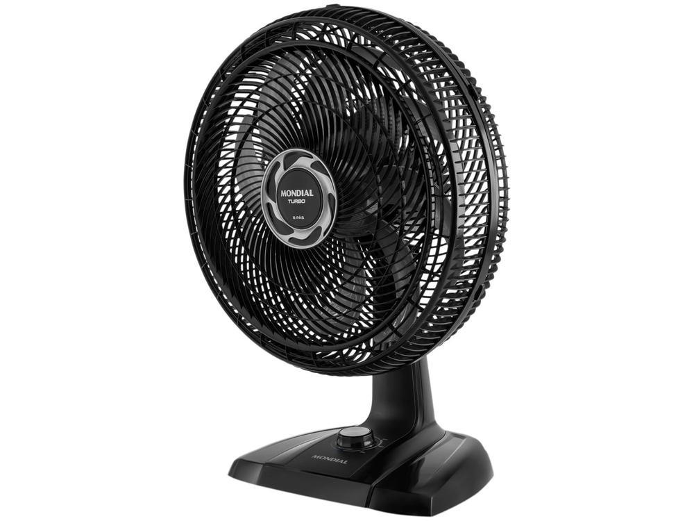Ventilador de Mesa Mondial Turbo NVT-40-8P-B 40cm 8 Pás 3 Velocidades Preto e Prata - 8