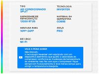 Ar-condicionado Split Gree Inverter 12.000 BTUs Frio Wi-Fi G-Diamond - 3