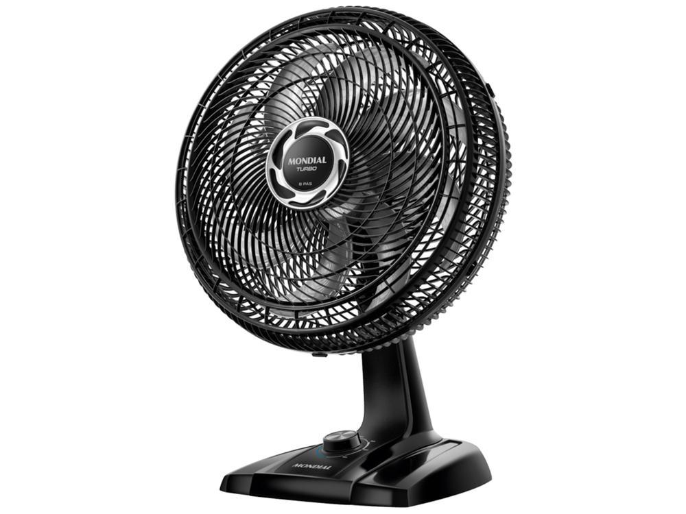 Ventilador de Mesa Mondial Turbo NVT-40-8P-B 40cm 8 Pás 3 Velocidades Preto e Prata - 14