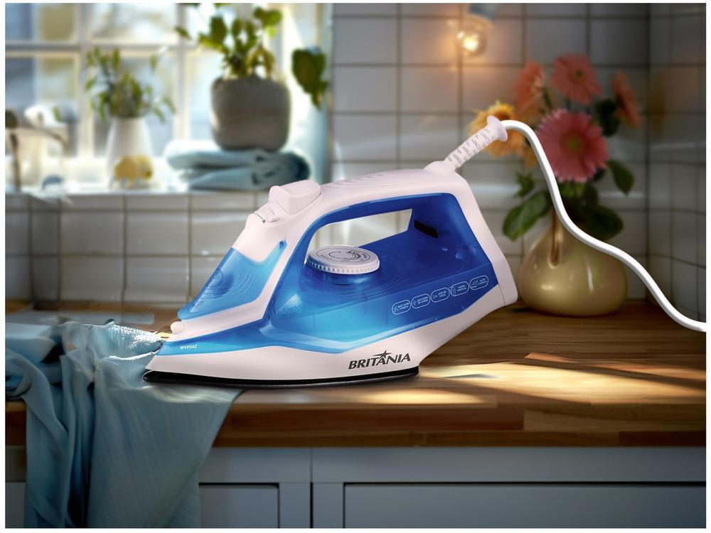 Ferro de Passar Roupa a Vapor e a Seco Britânia BFV202AZ Branco e Azul - 3