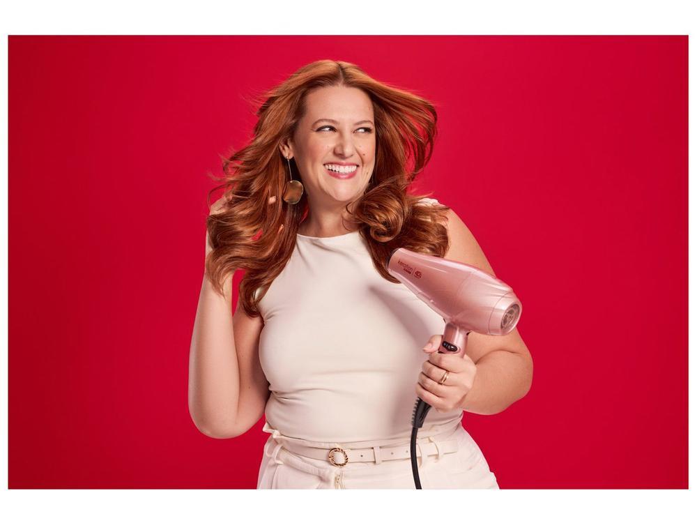 Secador de Cabelo GAMA Italy Rosé 2500W 3 Velocidades Keration 4D - 2