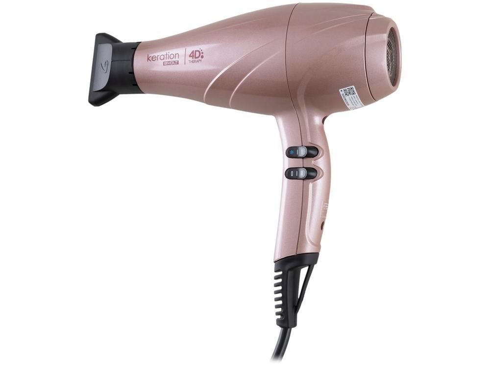 Secador de Cabelo GAMA Italy Rosé 2500W 3 Velocidades Keration 4D - 4