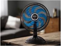 Ventilador de Mesa Mondial Super Turbo VTX-40-Crystal 40cm 8 Pás 3 Velocidades Preto e Azul - 2