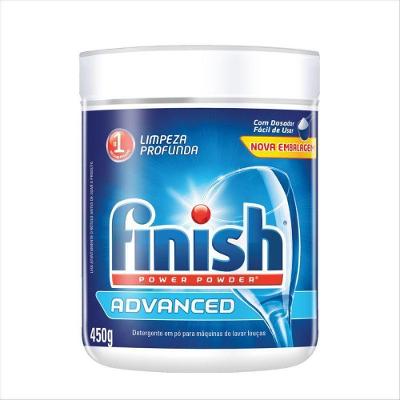 Detergente para Lava Louças em Pó Finish Power Powder Advanced 450g