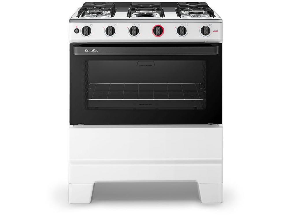 Fogão 5 Bocas Esmaltec Branco Ideal Super BR 5121 - 8