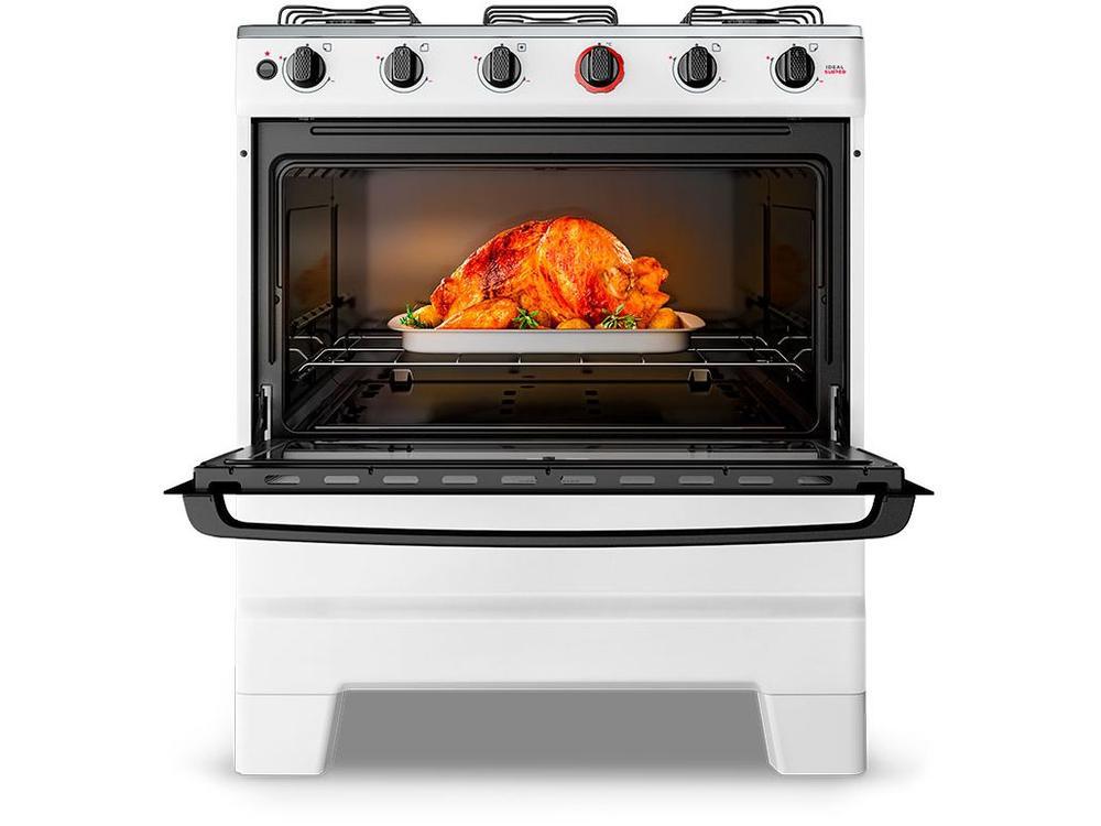 Fogão 5 Bocas Esmaltec Branco Ideal Super BR 5121 - 9