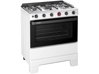 Fogão 5 Bocas Esmaltec Branco Ideal Super BR 5121