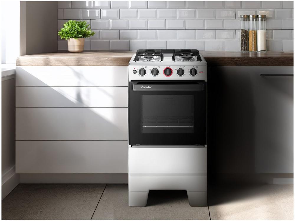 Fogão 4 Bocas Esmaltec Branco Ideal Super 4121 - 4