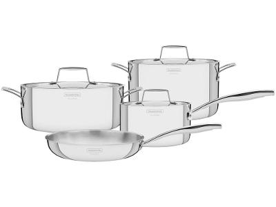 Jogo de Panelas Tramontina Inox Prata 4 Peças Grano