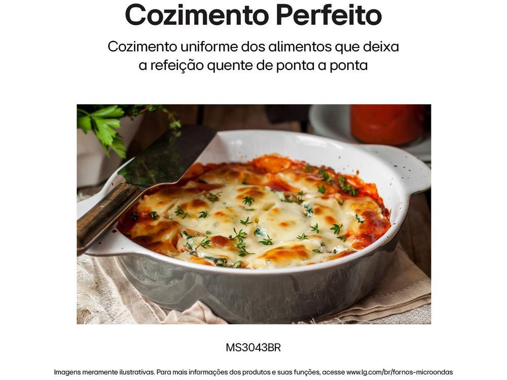 Micro-ondas LG 30L Prata MS3043BR - 22