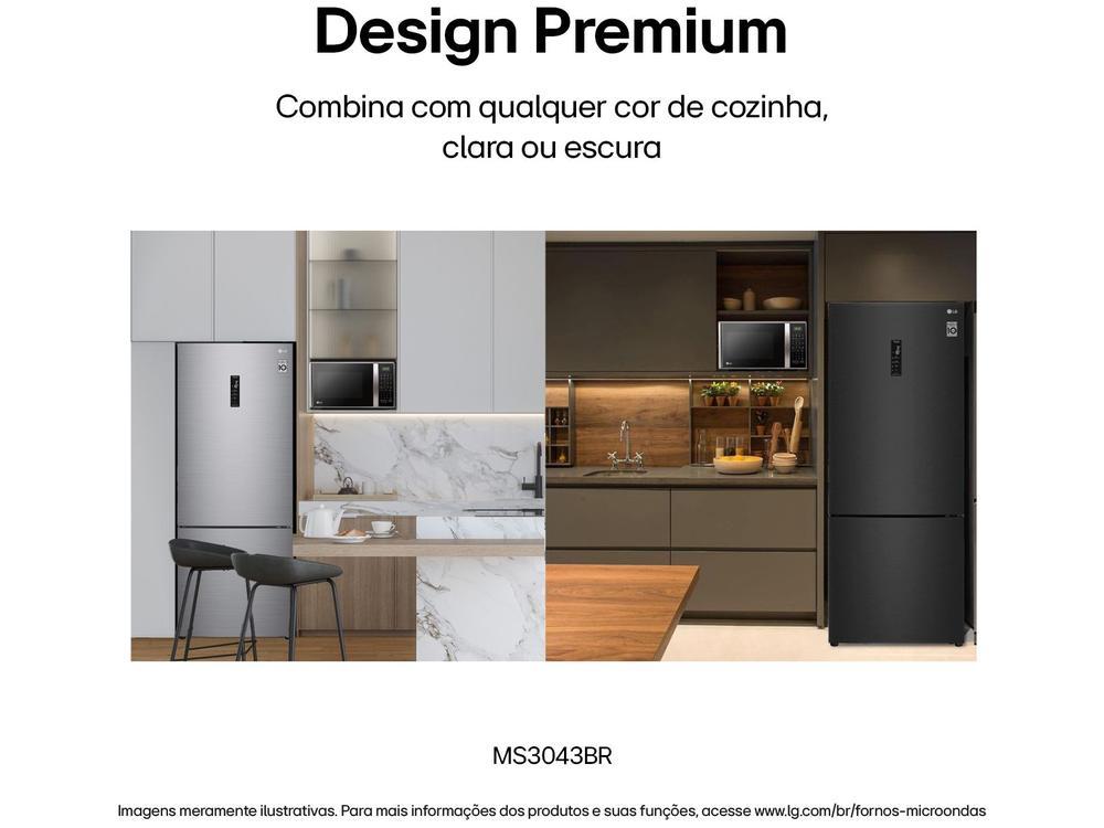 Micro-ondas LG 30L Prata MS3043BR - 20