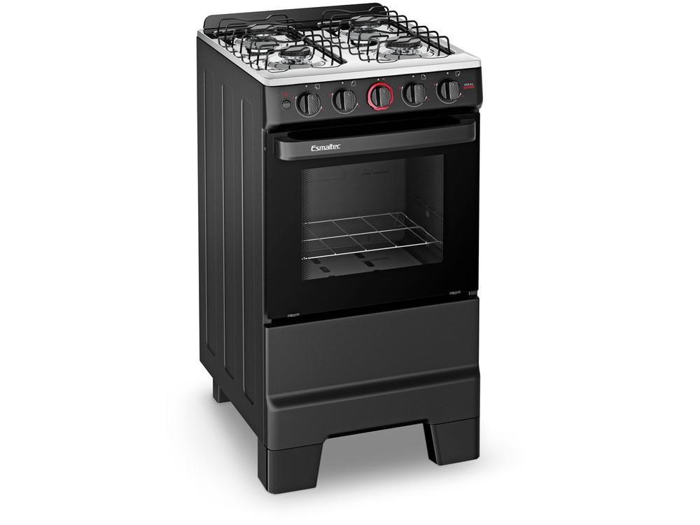 Fogão 4 Bocas Esmaltec Preto Ideal Super 4121 - 10
