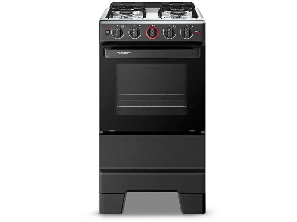 Fogão 4 Bocas Esmaltec Preto Ideal Super 4121 - 8