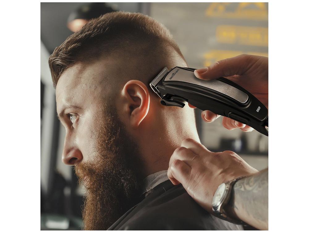 Máquina de Cortar Cabelo BCR22P Britânia 5 Níveis de Altura 1 Velocidade - 11