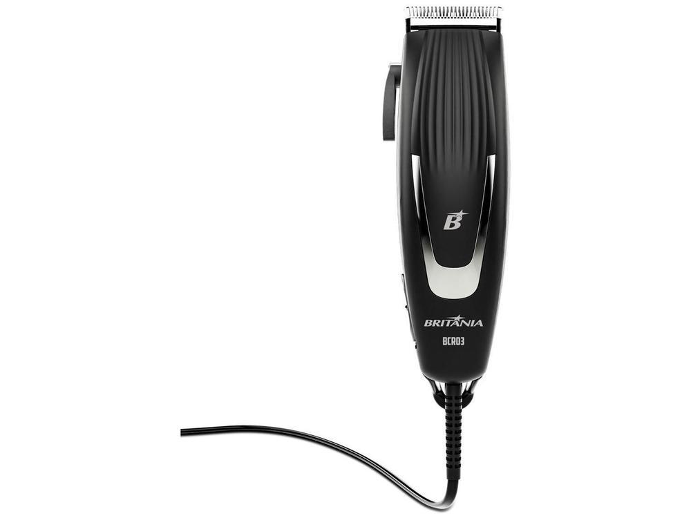 Máquina de Cortar Cabelo Britânia BCR03 5 Níveis de Altura 1 Velocidade - 10