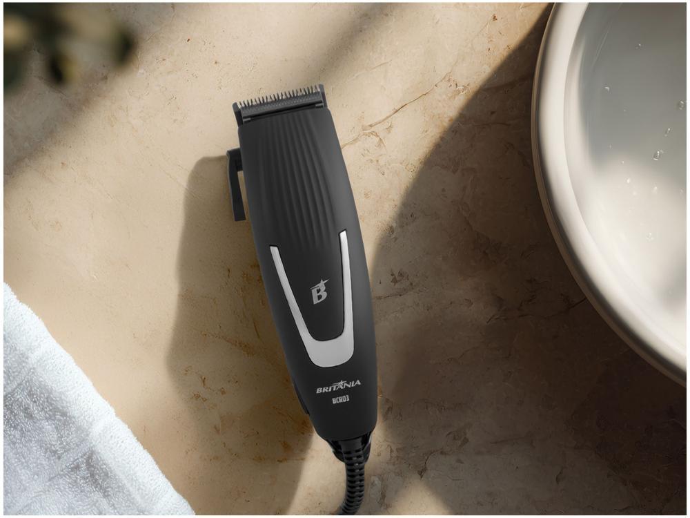 Máquina de Cortar Cabelo Britânia BCR03 5 Níveis de Altura 1 Velocidade - 3