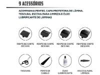 Máquina de Cortar Cabelo Britânia BCR03 5 Níveis de Altura 1 Velocidade - 2